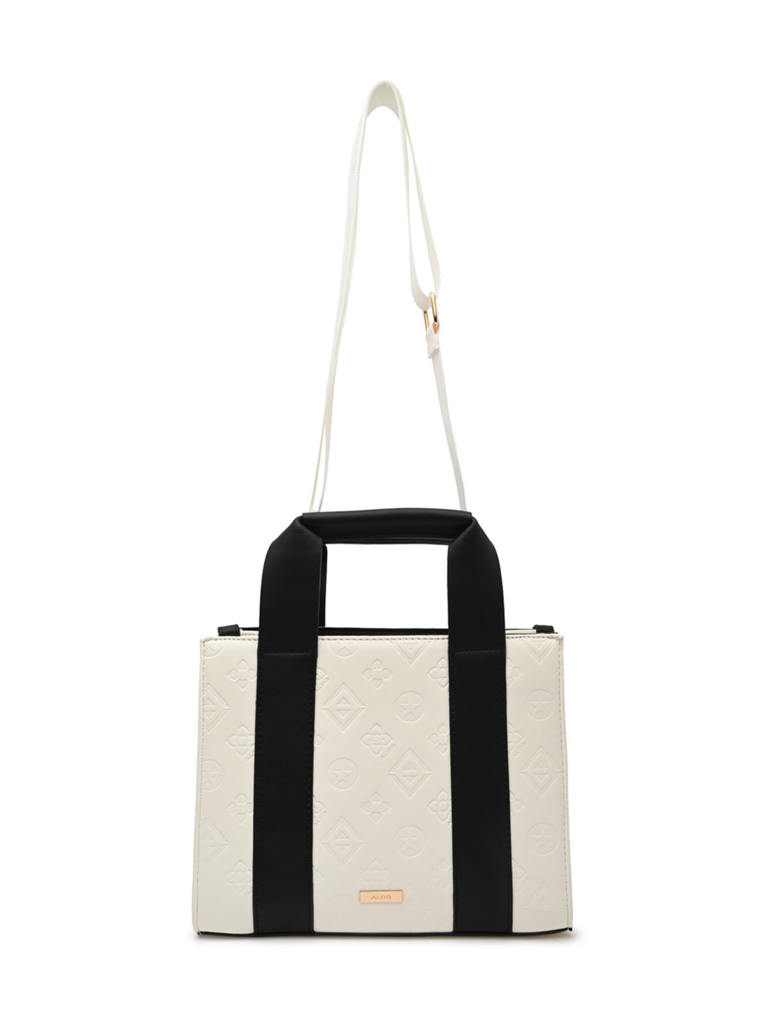 Aldo Black QIANWANN Textured Medium Tote
