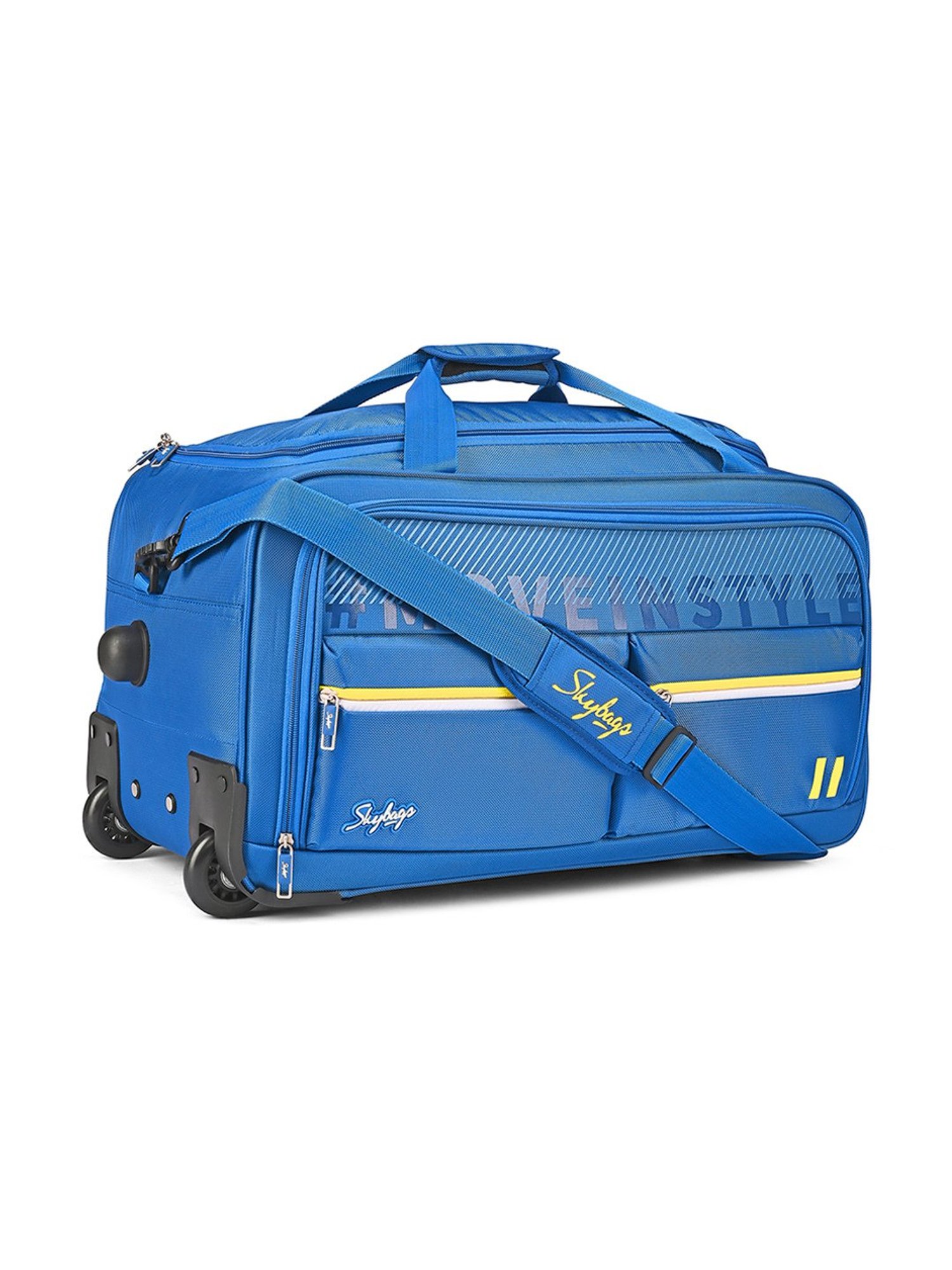 Skybags Blue Muse 2 Wheel Medium Duffle Trolley - 58 cm