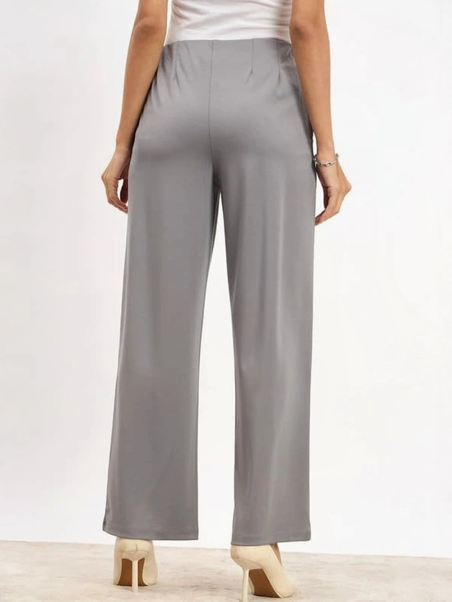 Buy Salt attire Fanny Pull on Straight Pants for Women Online