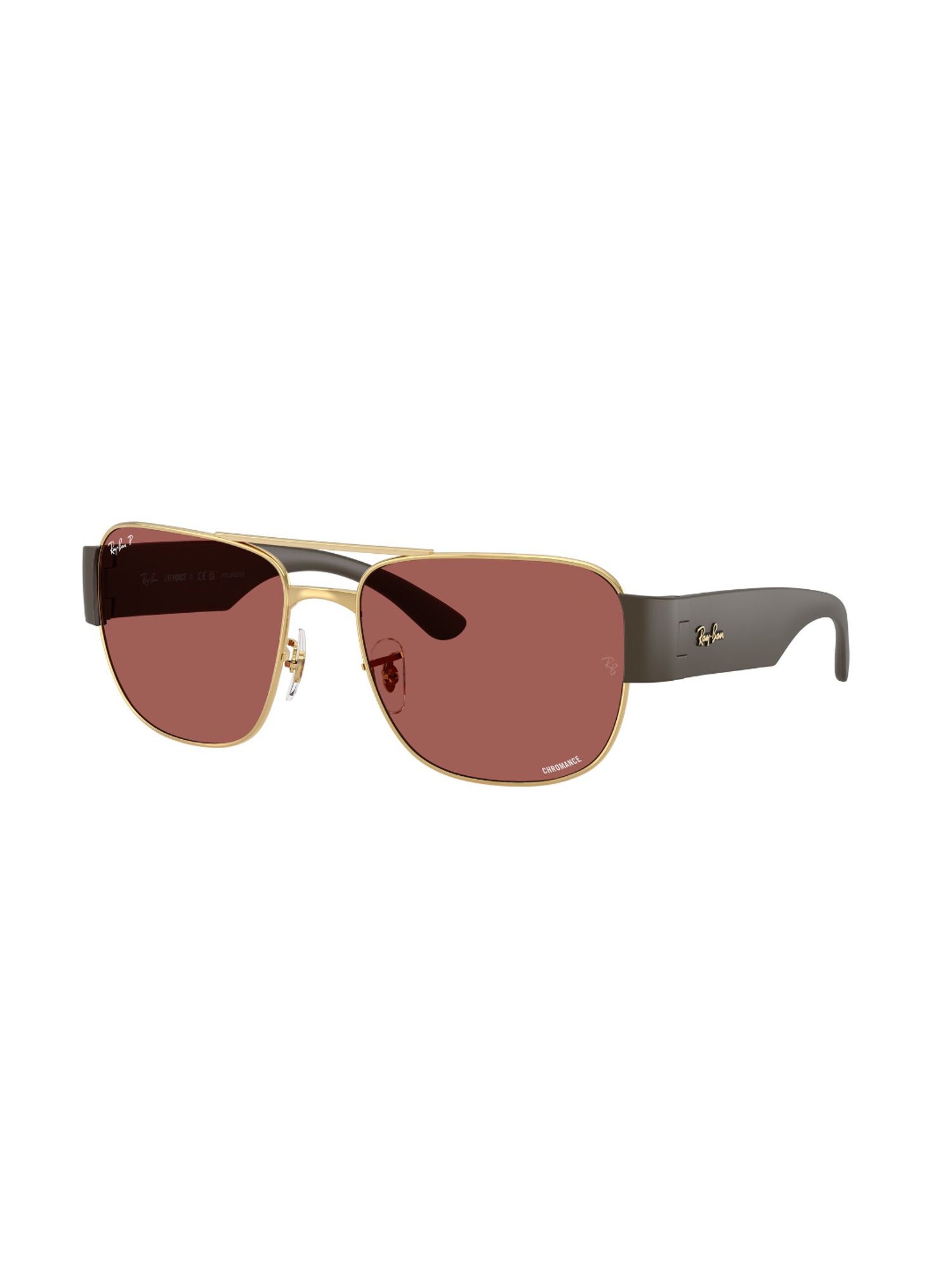 Ray-Ban Unisex Polarized Violet Lens Square Sunglasses