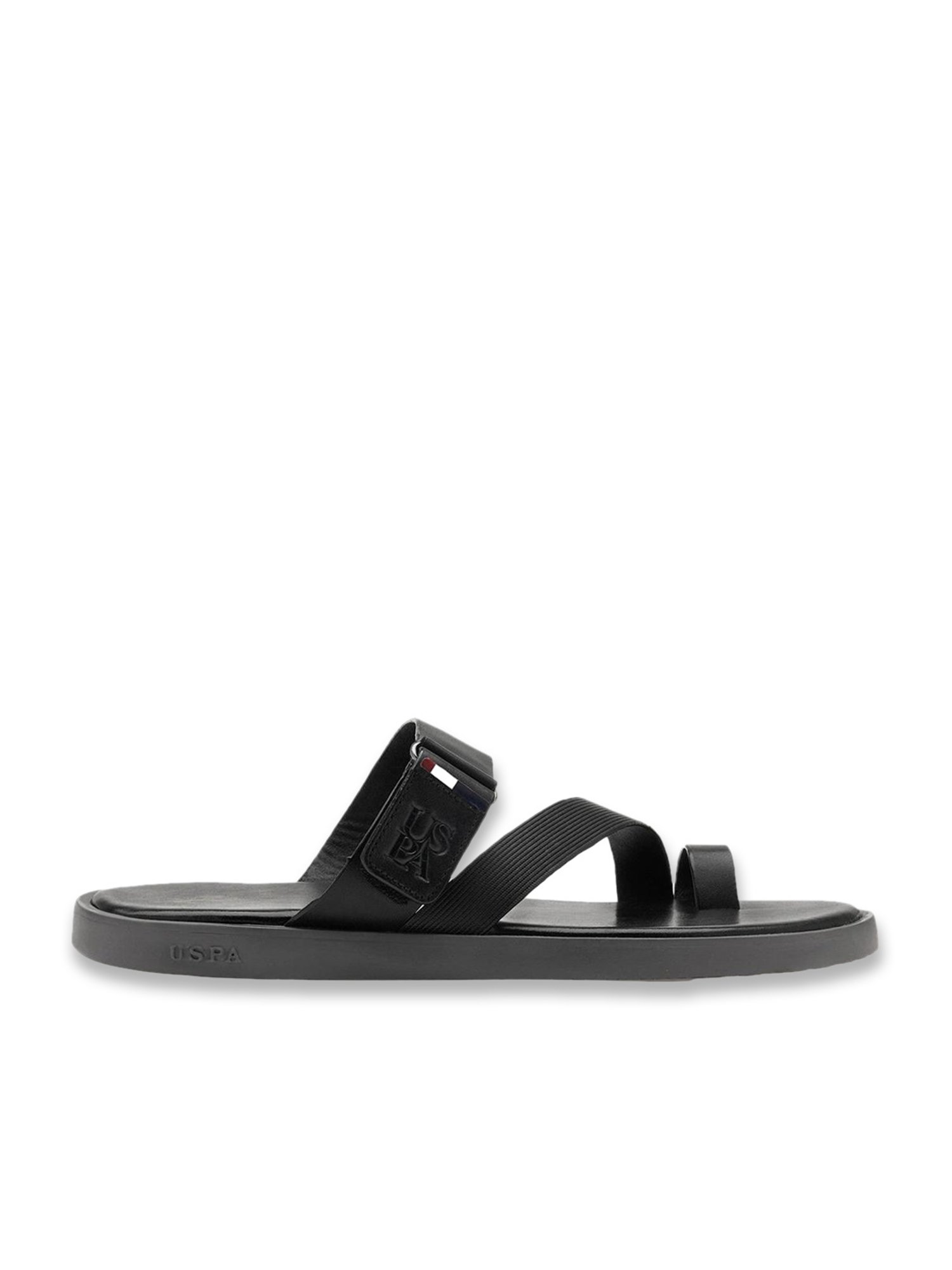 Buy U.S. Polo Assn. Men's Black JAVI Toe Ring Sandals at Best