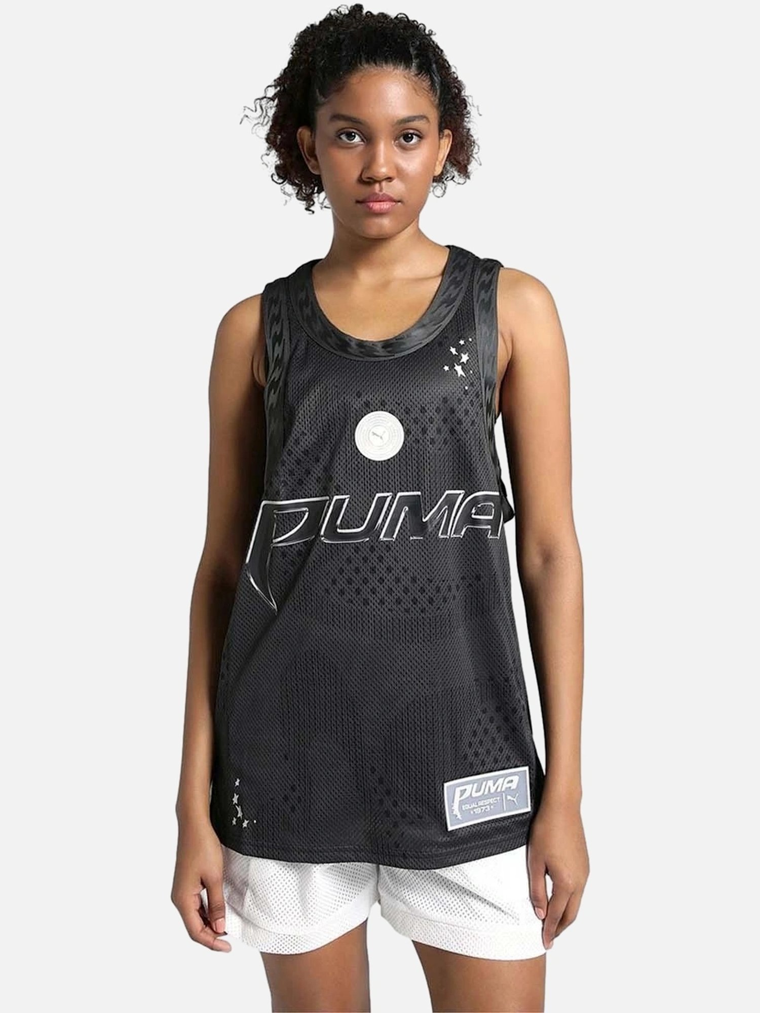 Puma Black Regular Fit Printed Sports T-Shirt