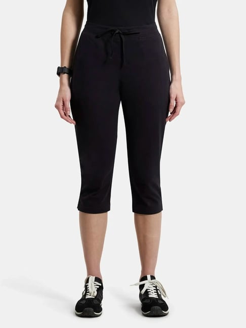 Buy Jockey Black Capri Pants - 1300 for Women Online @ Tata CLiQ