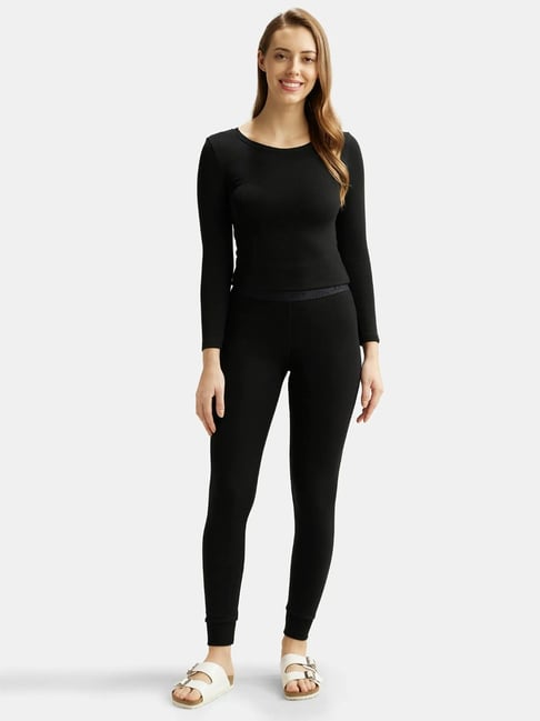 Buy Jockey Black 2523 Thermal Leggings for Women Online Tata CLiQ