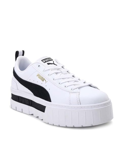 Puma Women's Mayze Lth White Casual Sneakers