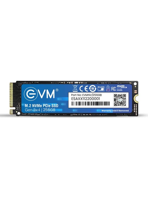 EVM EVMNV 256GB PCIe NVMe Internal SSD (Black)