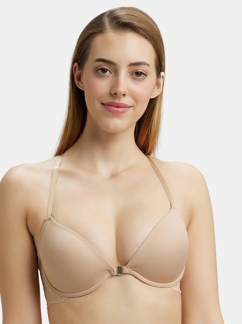 Jockey 1815 Women's Under-Wired Padded Soft Touch Microfiber Nylon Full  Coverage T-Shirt Bra