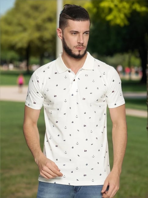 Kryptic Off White Polo T-Shirt-picture-15