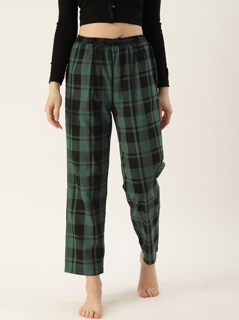 Buy Kryptic Green Check Pyjamas for Women's Online Tata CLiQ