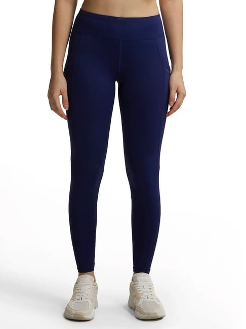 Jockey MW12 Women's Tactel Microfiber Elastane Performance Active Wear  Leggings with Side Pockets