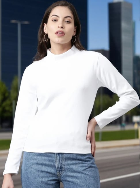 Buy Kryptic White T-Shirt for Women's Online Tata CLiQ