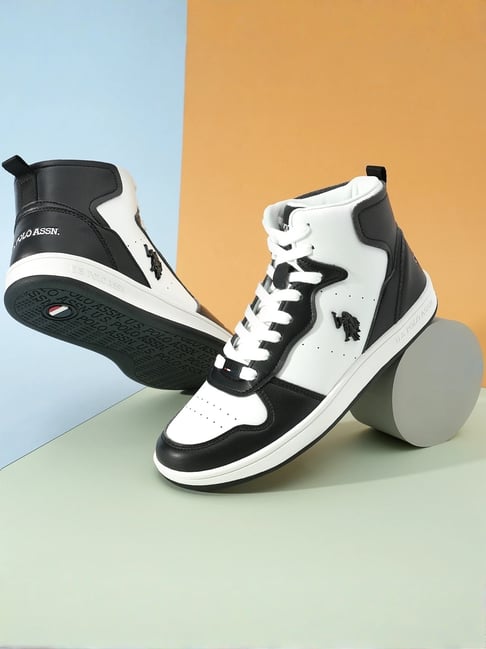 Polo Women's Black Ankle High Sneakers