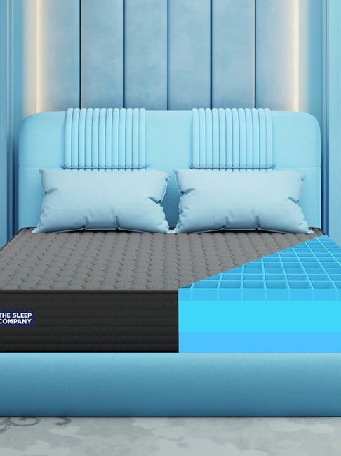 The Sleep Company SmartGrid Orthopedic Pro Grey Polymer Queen Size Firm  Mattress 78X60X6 Inch