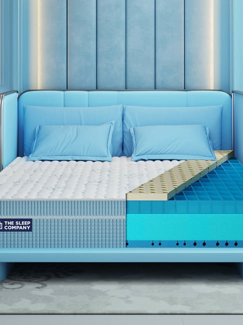 The Sleep Company SmartGrid Luxe Royale White Latex King Size Super Soft Mattress 78X72X10 Inch-picture-16