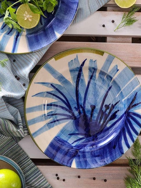 freedom tree Wonderland Hand Painted Ceramic Side Plate - Set Of 2-picture-14