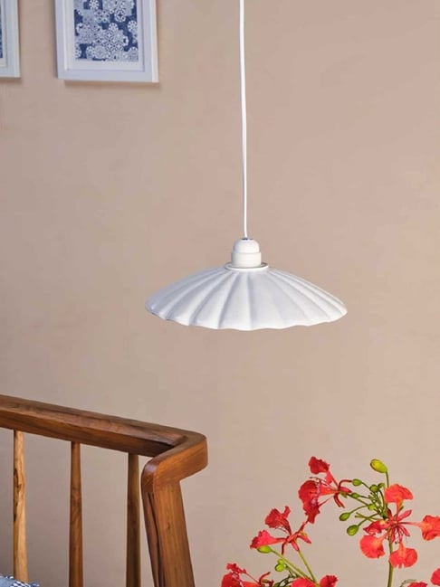 Ceramic Flower Ceramic Pendant Dia 10 In