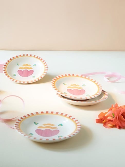 Gypsy Rose Hand Painted Ceramic Tapas Plate - Set Of 4-image-35