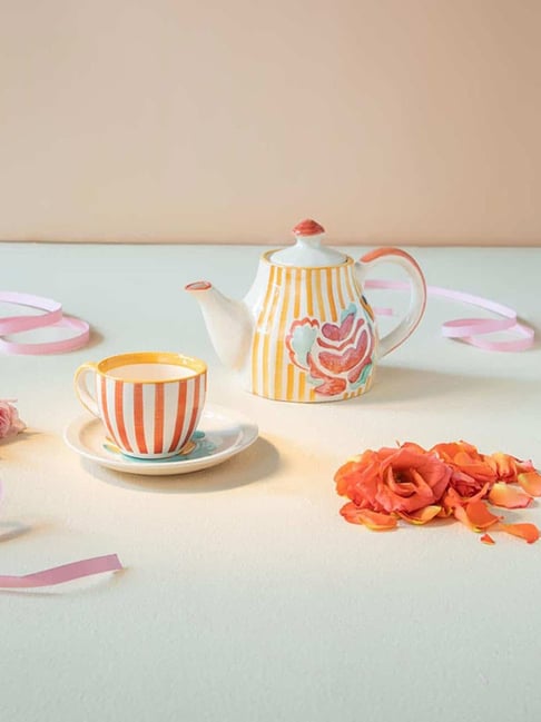 Gypsy Rose Hand Painted Ceramic Tea Pot-image-38