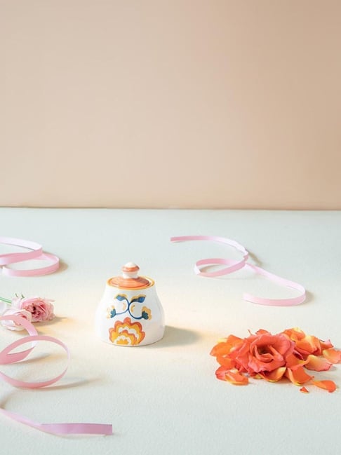 Gypsy Rose Hand Painted Ceramic Sugar Pot-image-37