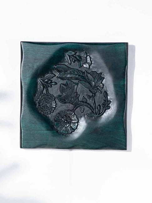 Flower Green Mango Wood Wall Decor