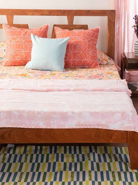 Divi Divi Mulmul And Cotton Voile Peach Double Dohar