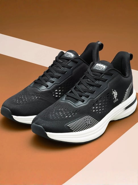 Buy Polo Men's Black Running Shoes for Men at Best