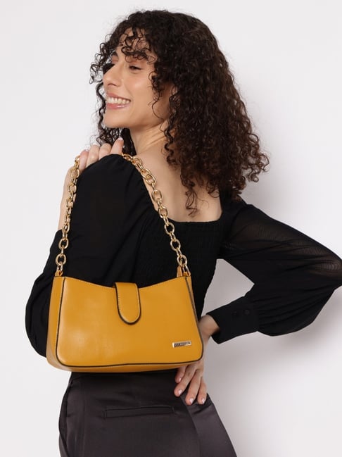 shoulder bag mustard yellow handbags
