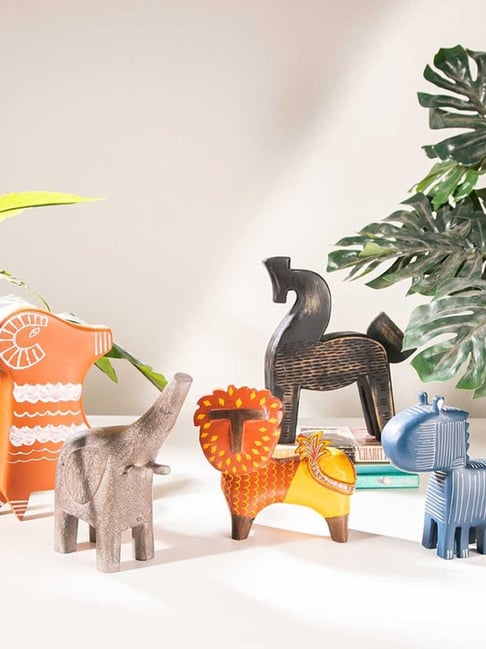 freedom tree Baby Blue Zaza Navy Mango Wood Animal Figurine-picture-24