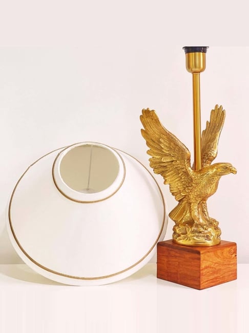 Casagold Gold Finish Antique Brass Medium Eagle Table Lamp