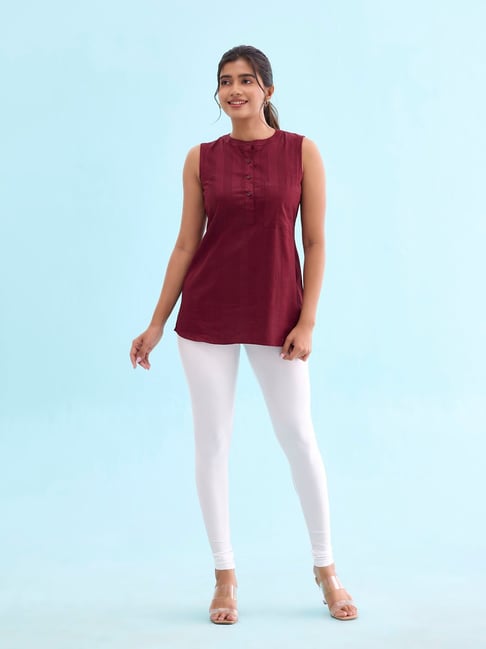 Go Colors Shimmer Churidar For Women Smooth Nylon Finish