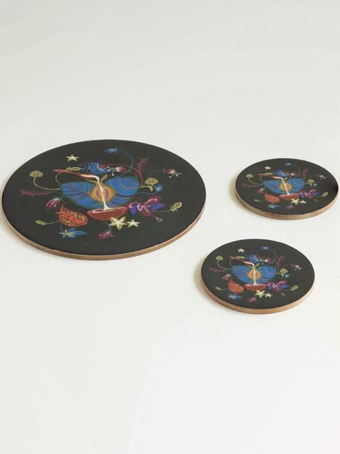 Freedom Tree Healing Heart Multi-Colored Wood And Enamel Trivet-image-9