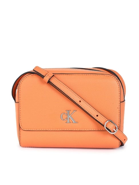 CALVIN KLEIN Europe Orange Solid Sling Handbag