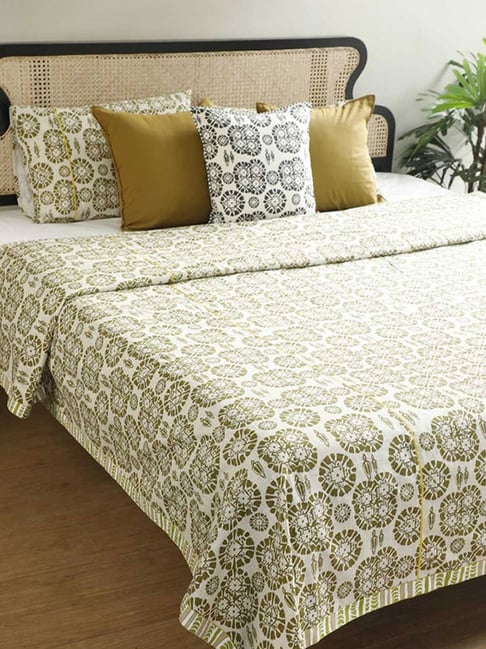 Freedom Tree Tamara Cotton Slub Beige Double Bedcover