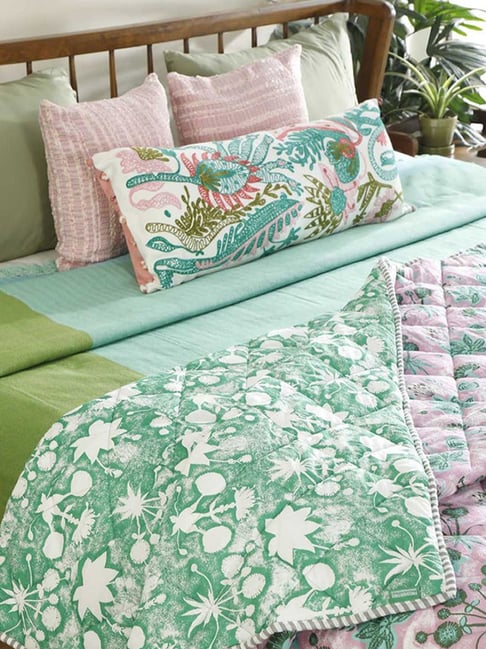 Freedom Tree Sativa Cotton Cambric Pink Double Quilt