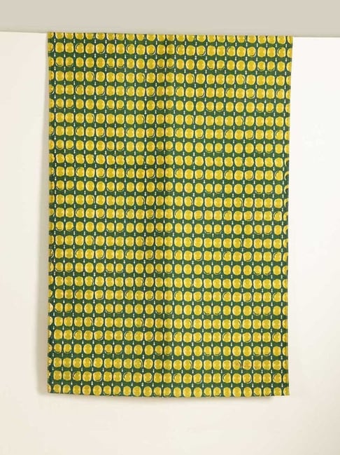 Freedom Tree Marica Pure Cotton Green Printed Rug - 2.5Ft X 4.5Ft