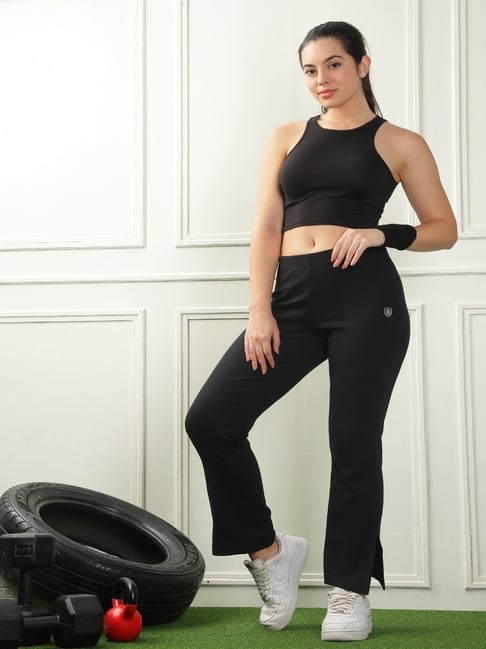 DOMIN8 Black Cotton Pants