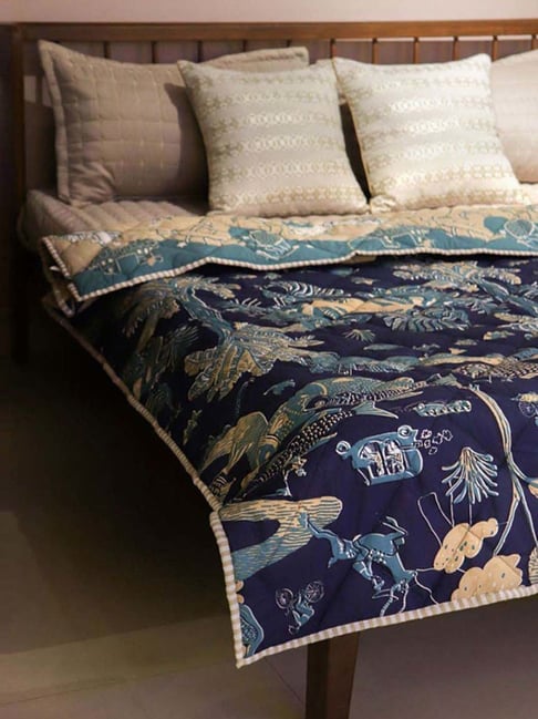 Freedom Tree Mindscape Cotton Blue Moon Single Quilt