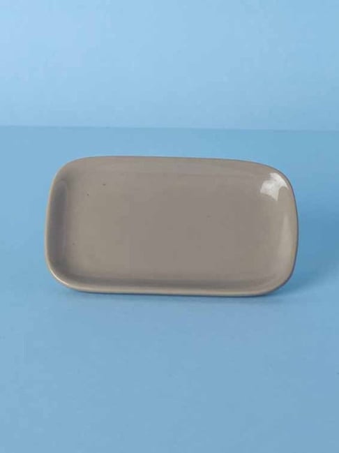 Freedom Tree Saturn Sand Solid Handcrafted Ceramic Rectangle Palette - Set Of 2-image-15
