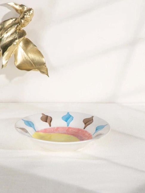 Freedom Tree Sol Handpainted Ceramic Pasta Bowl-image-20