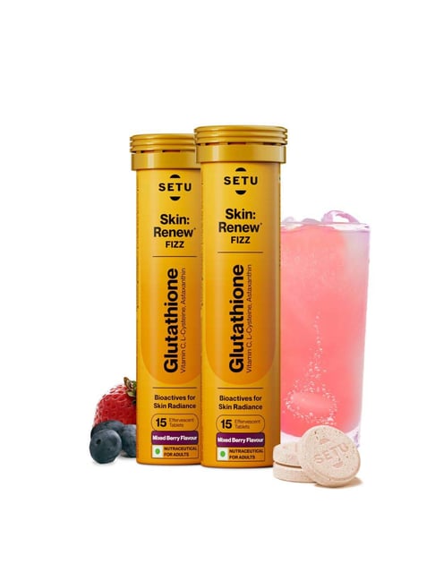 Setu Mixed Berry Flavour Skin Renew Glutathione Tablets for Glowing Skin Setu Mixed Berry Flavour Skin Renew Glutathione Tablets for Glowing Skin