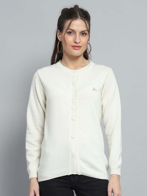 Monte Carlo White Regular Fit Cardigan-picture-29