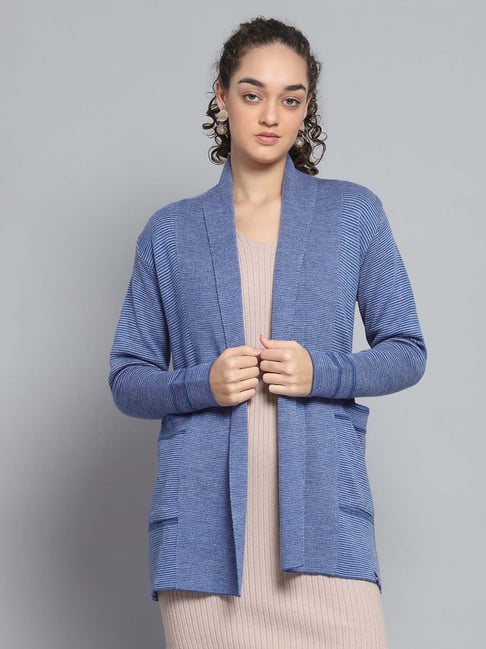 Monte Carlo Blue Self Regular Fit Cardigan-picture-31