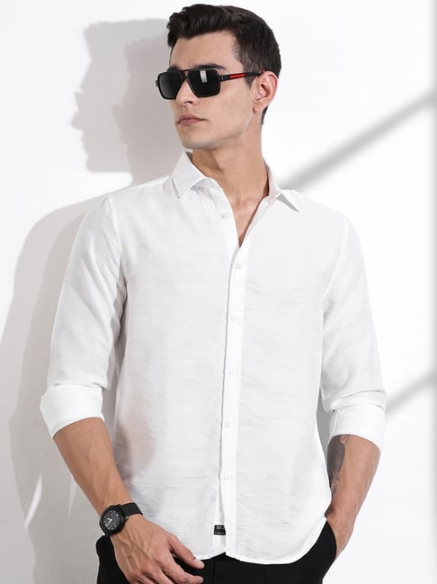 Thomas Scott White Slim Fit Shirt-picture-17