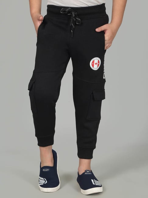 Cantabil Boy's Black Solid Casual Trackpants-picture-15