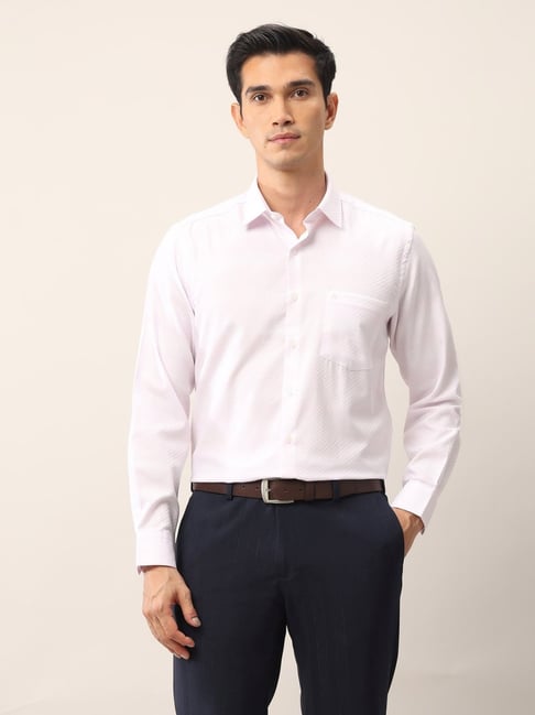 Arrow Pink Cotton Regular Fit Checks Shirt-picture-18