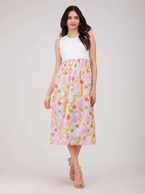fablestreet multicolored casual dress