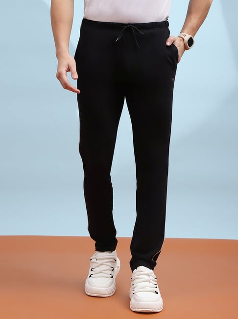 Cloak & Decker by Monte Carlo Black Regular Fit Trackpants-picture-48