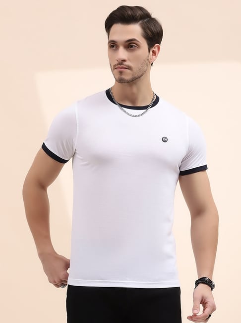 Cloak & Decker by Monte Carlo White Regular Fit T-Shirt-picture-38