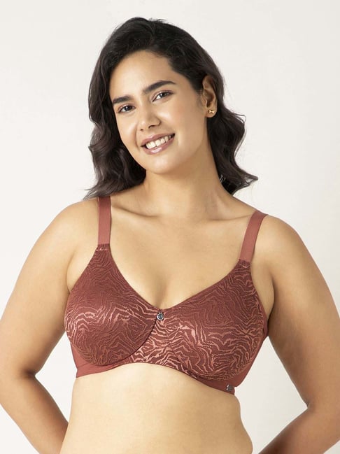 Amante Brown Embroidered Bra-picture-45