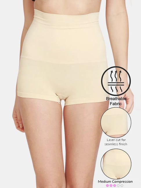 Zivame Beige Solid Shapewear